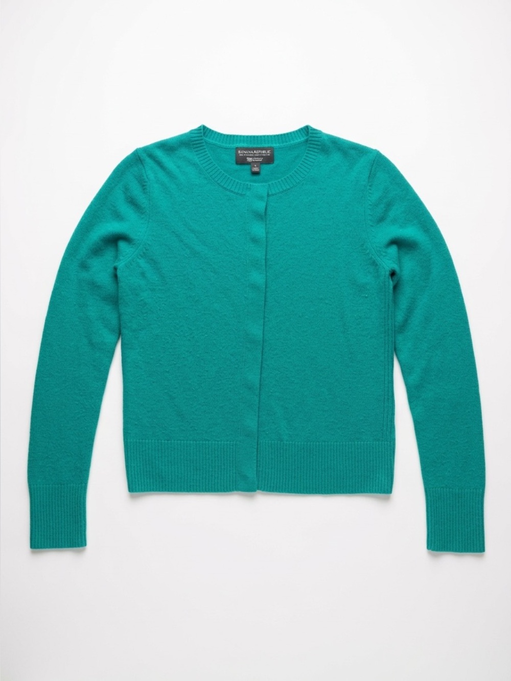Banana Republic Green Crewneck Cardigan EUC